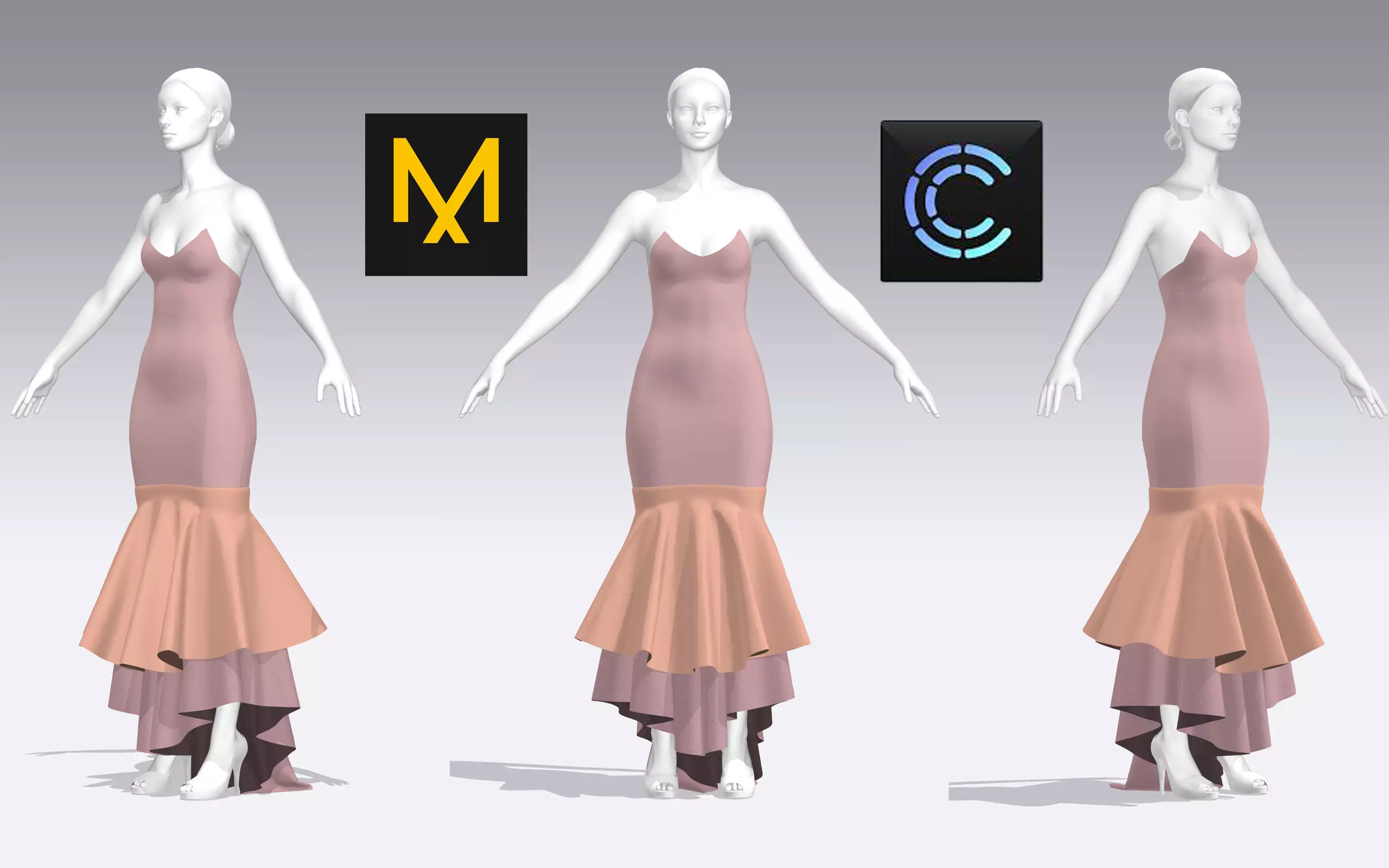 Dress Outfits MD CLO 3D zprj project files 3D model