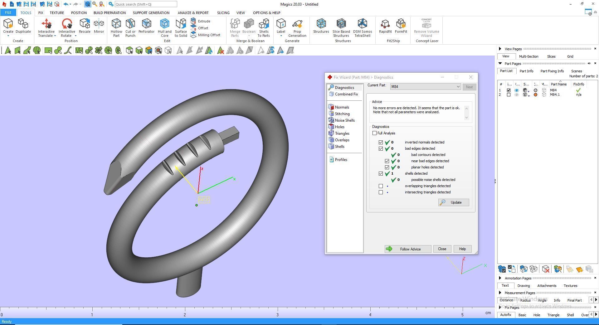 Ring M84 Women ring Size 9 US 3D print model_12