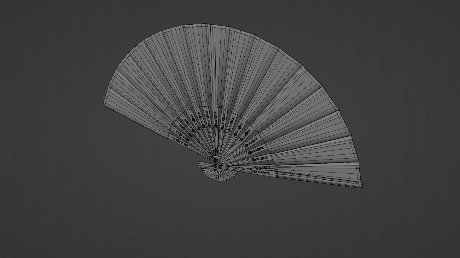 Folding Fan 3D model_8