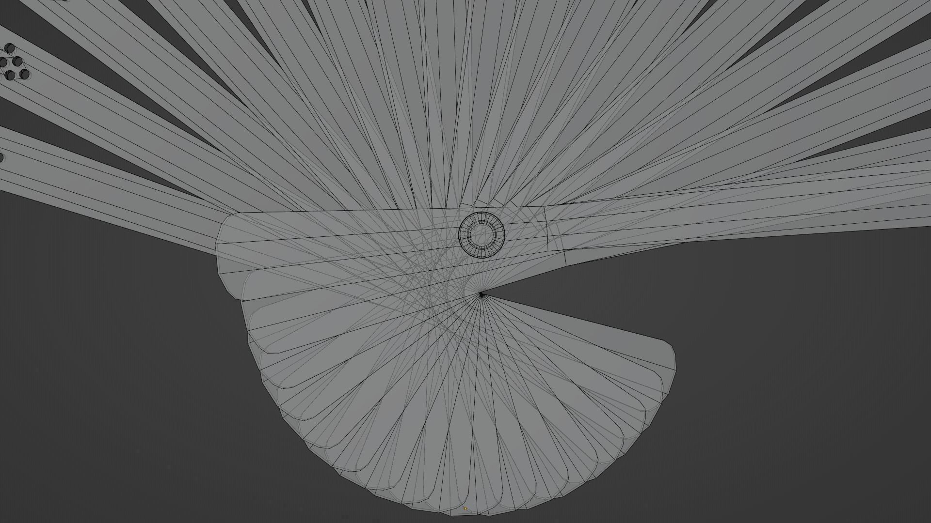 Folding Fan 3D model_12
