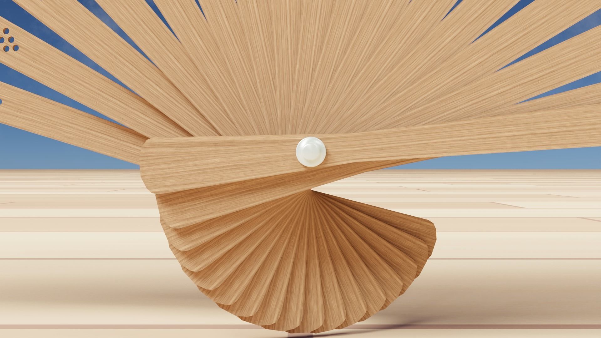 Folding Fan 3D model_5