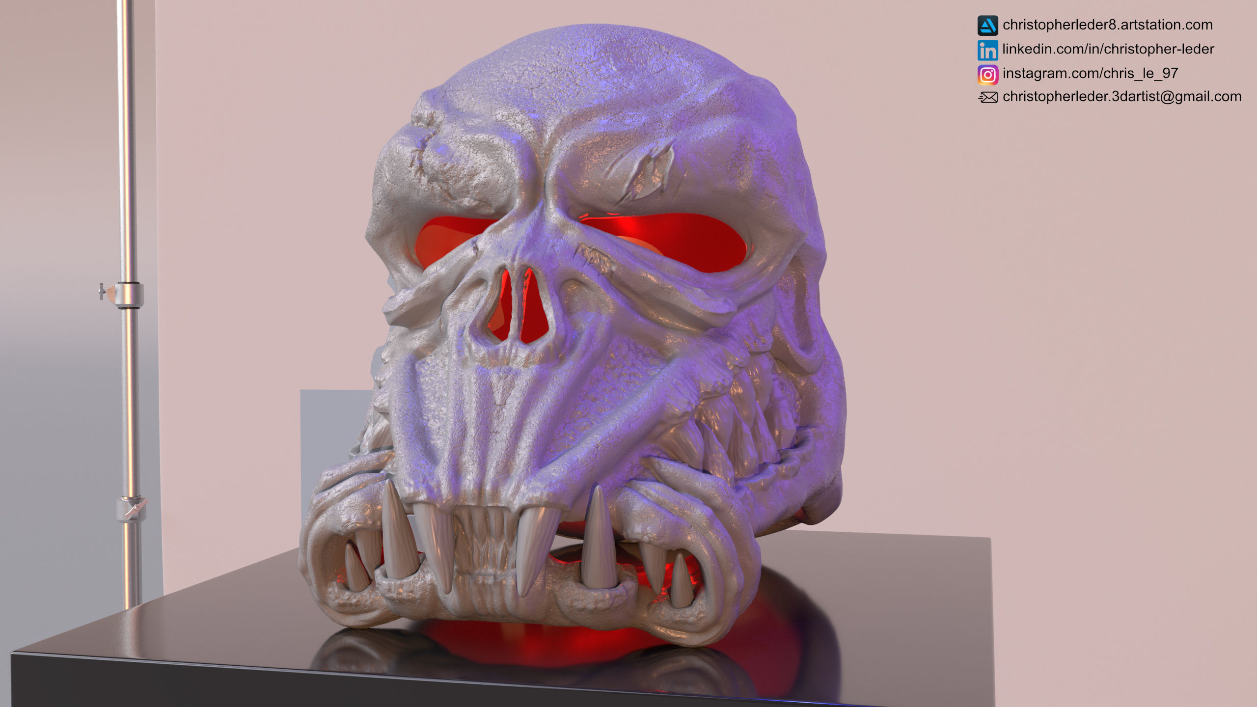 Star Wars Skull Death Trooper Helmet 3D print model_3