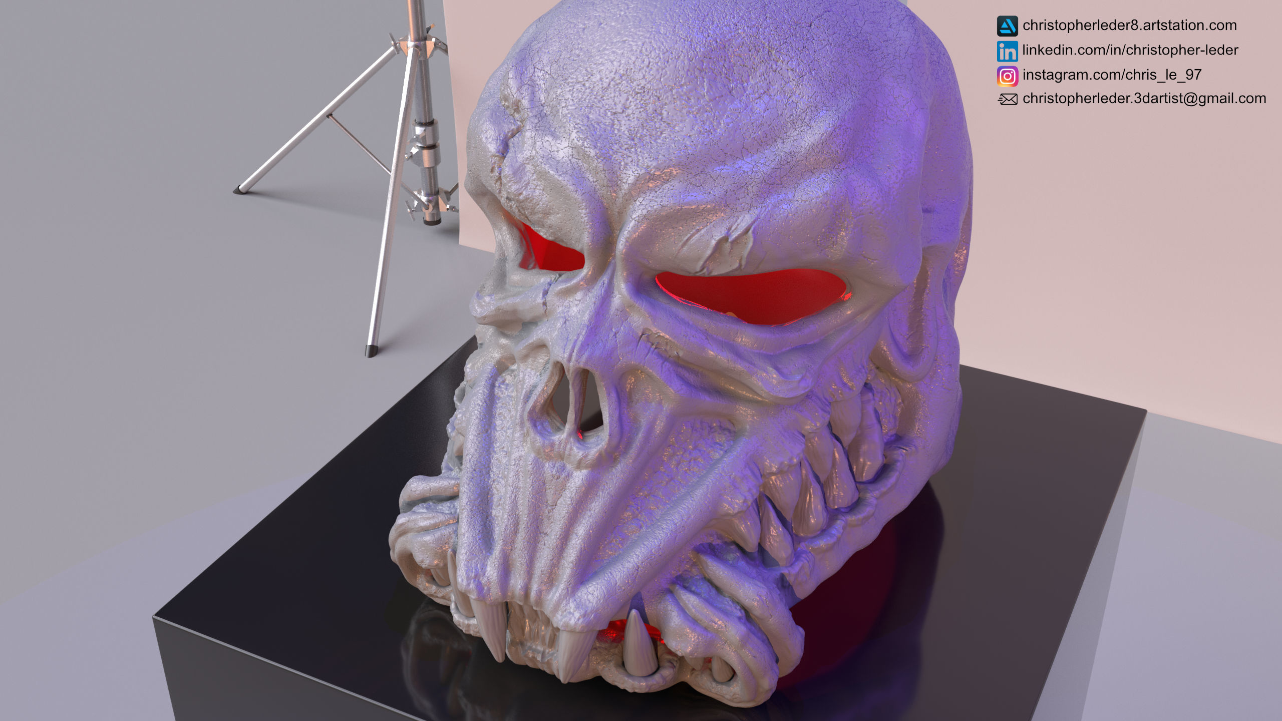 Star Wars Skull Death Trooper Helmet 3D print model_4