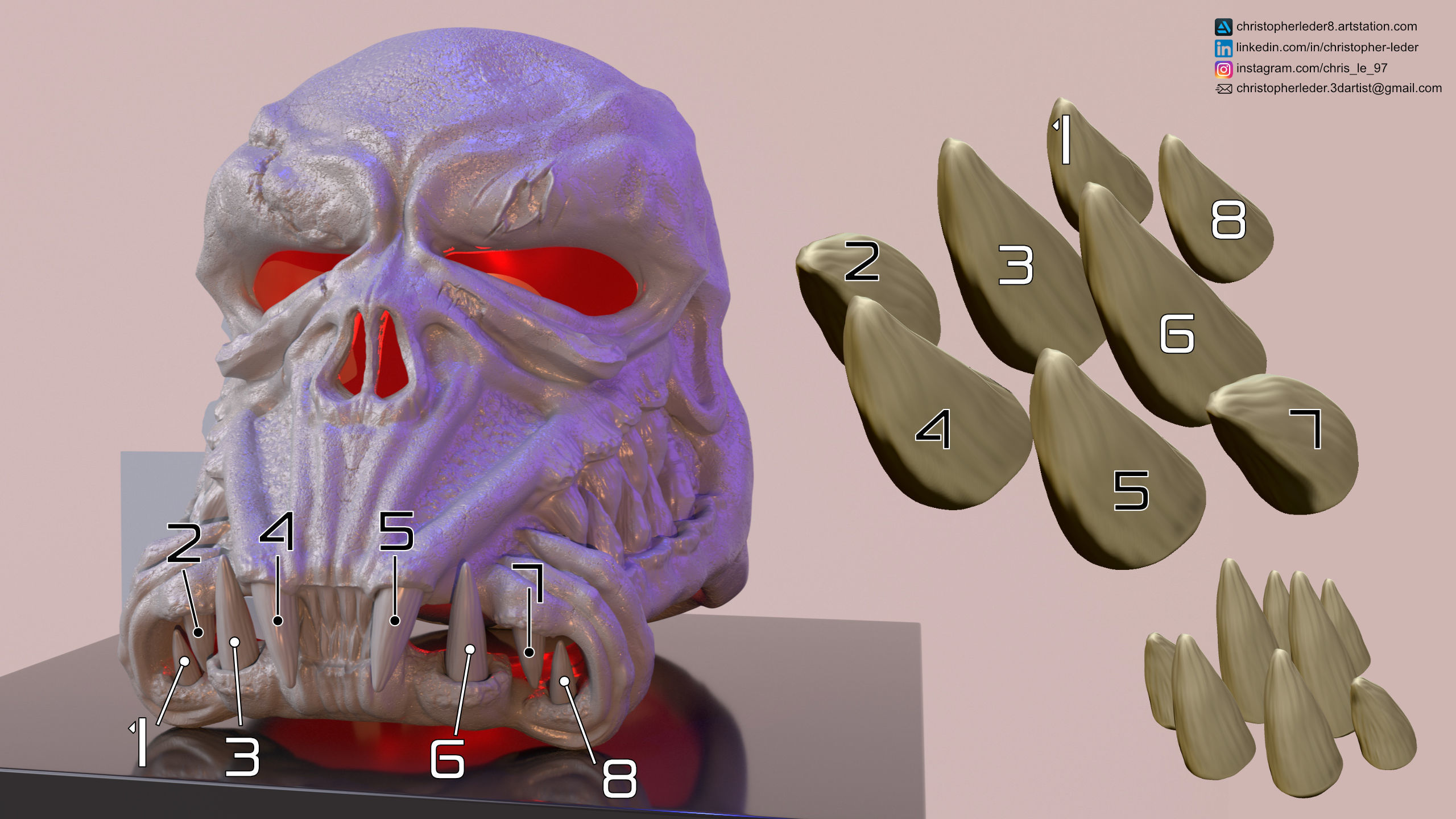 Star Wars Skull Death Trooper Helmet 3D print model_7