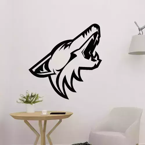 Wolf Head Wall Decoration