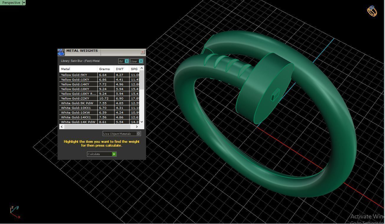 Ring M86 Women ring Size 9 5 US 3D print model_10