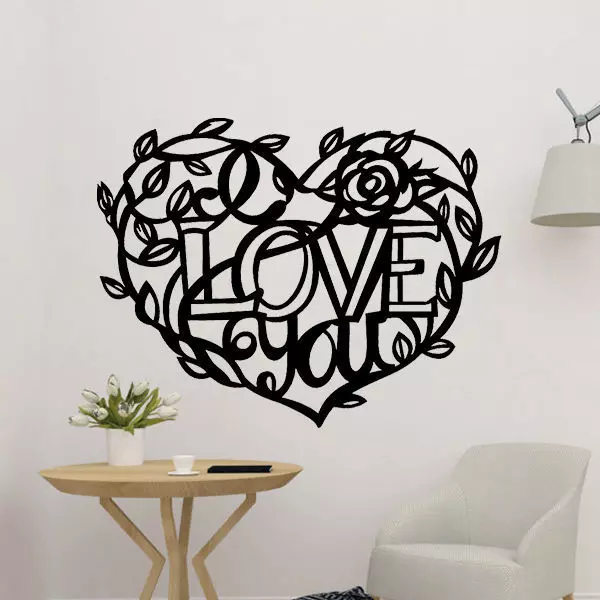 I Love You Wall Art Decor 3D print model_0