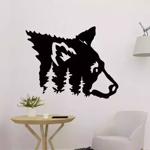 Bear Head Wall Decoration