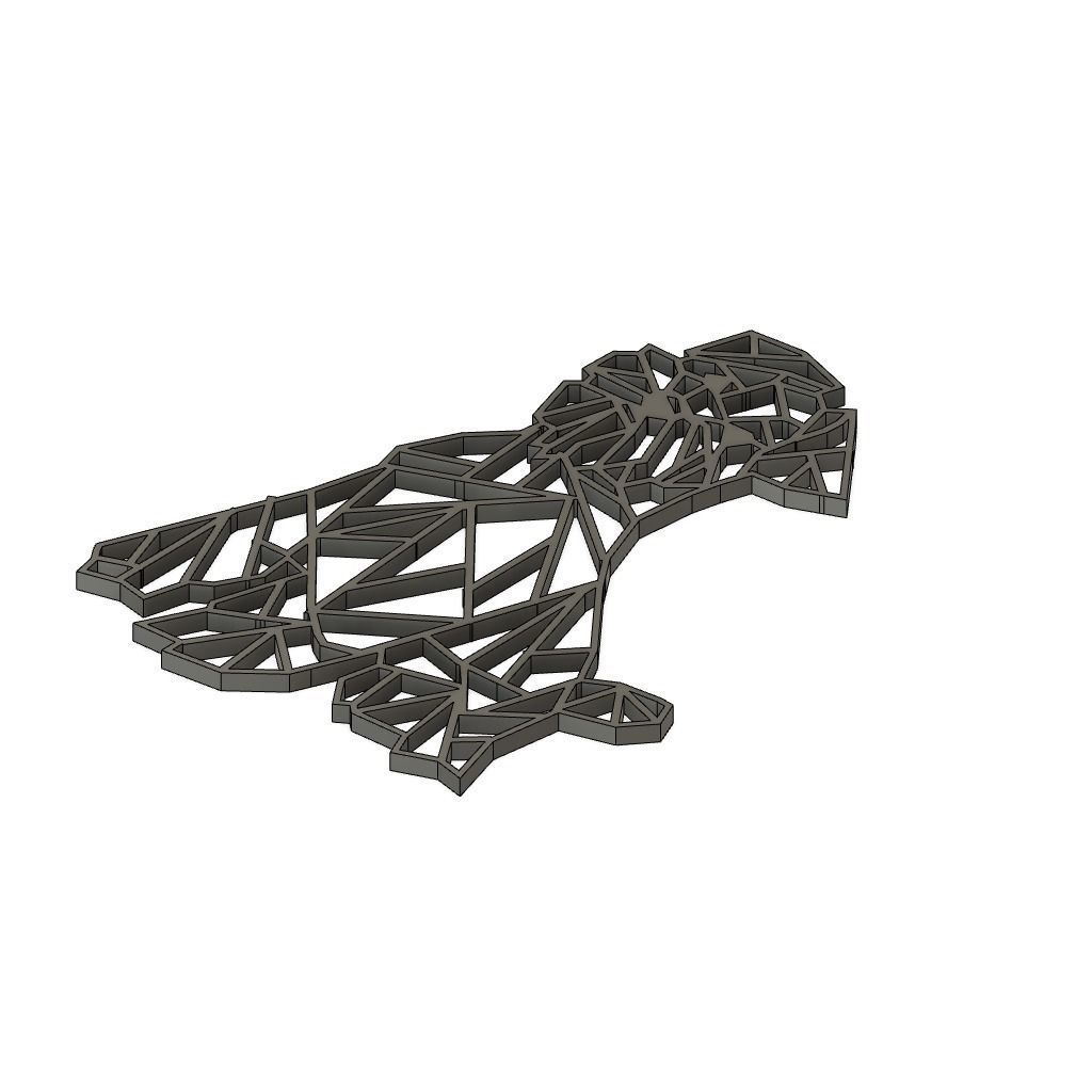 Schanauzer  Dog Geometric Wall Decor 3D print model_1