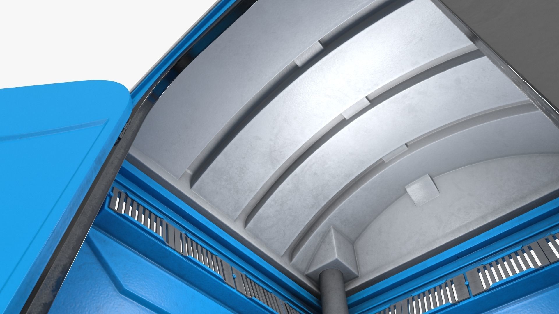 Portable Restroom Low-poly 3D model_20