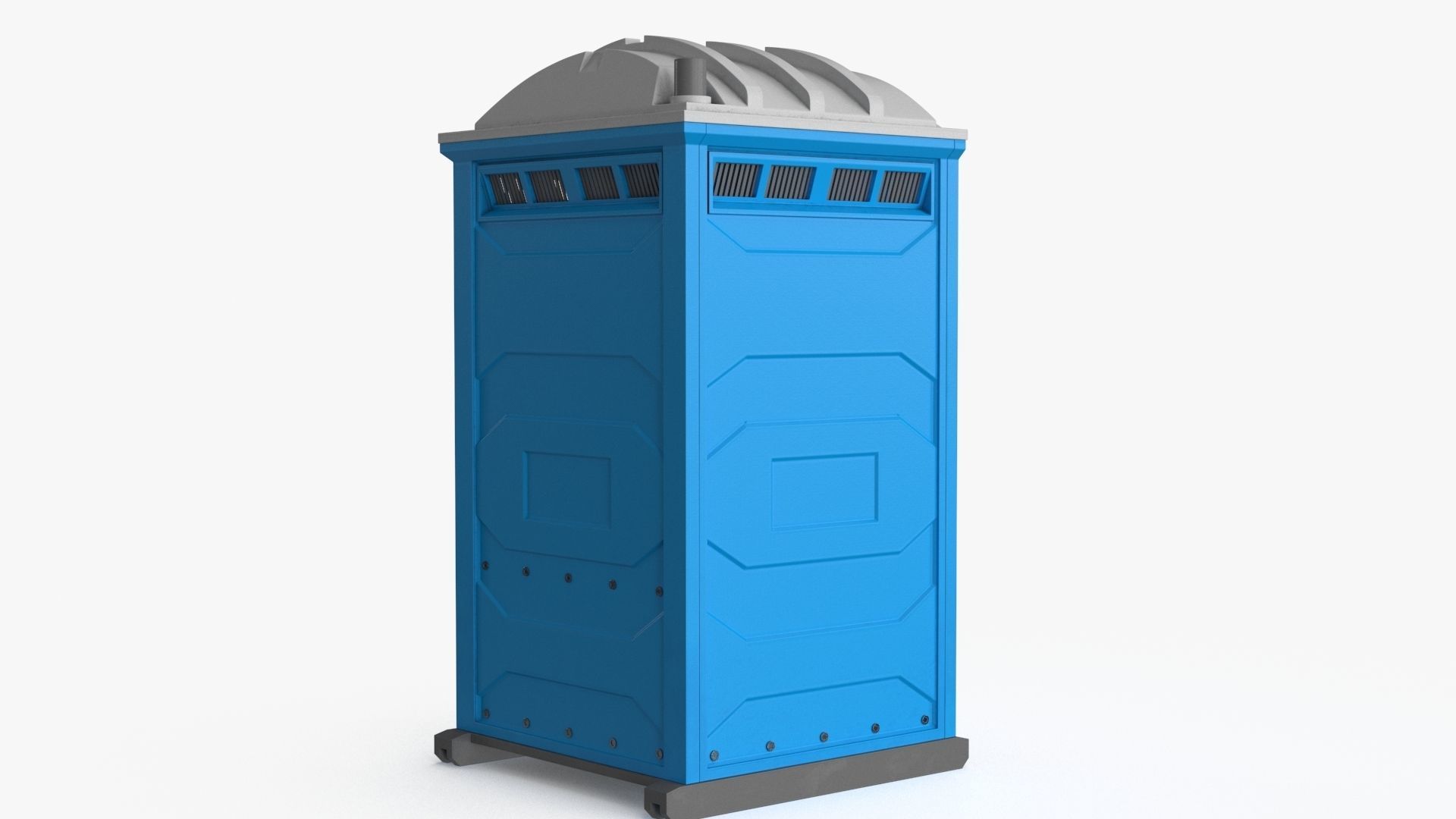 Portable Restroom Low-poly 3D model_7