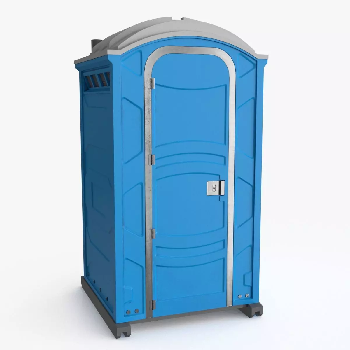 Portable Restroom Low-poly 3D model_0