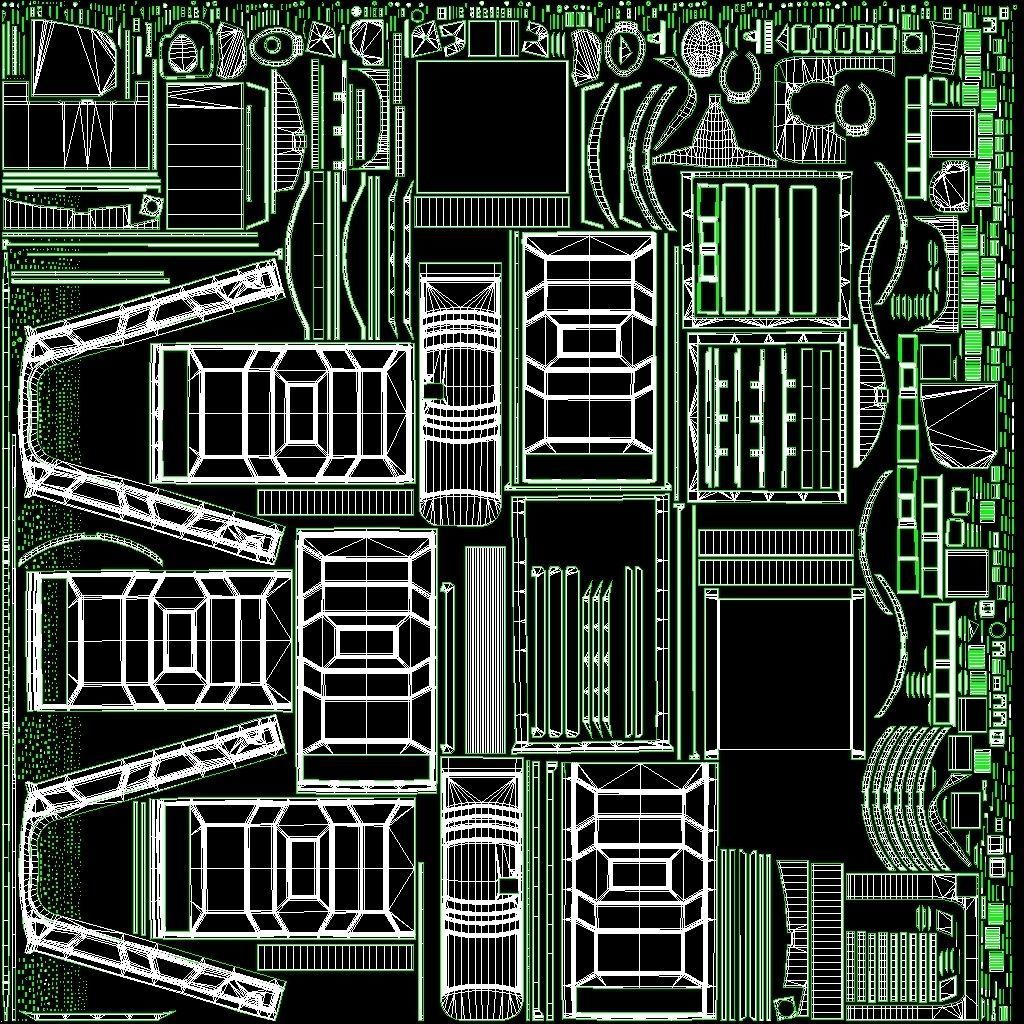 Portable Restroom Low-poly 3D model_27