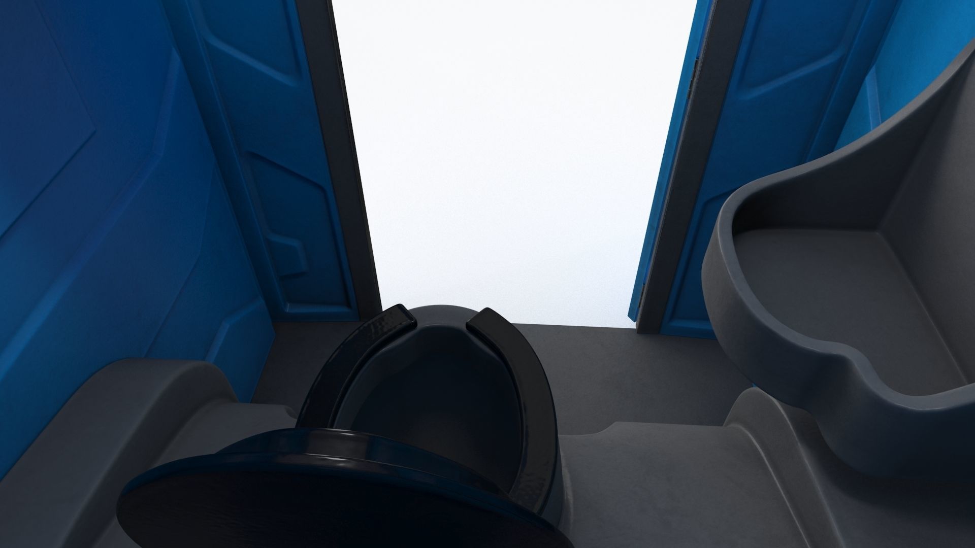 Portable Restroom Low-poly 3D model_23