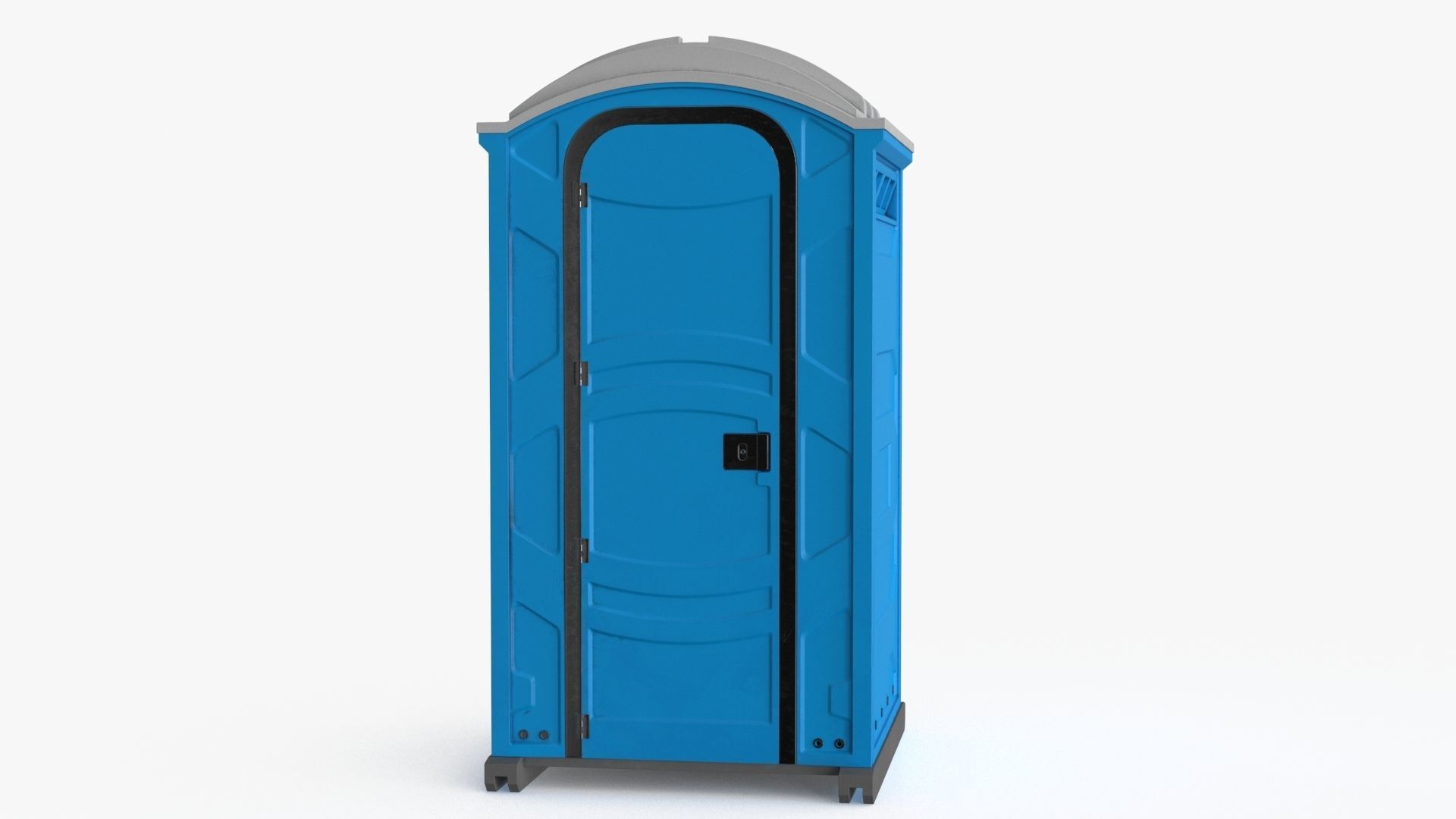 Portable Restroom Low-poly 3D model_14