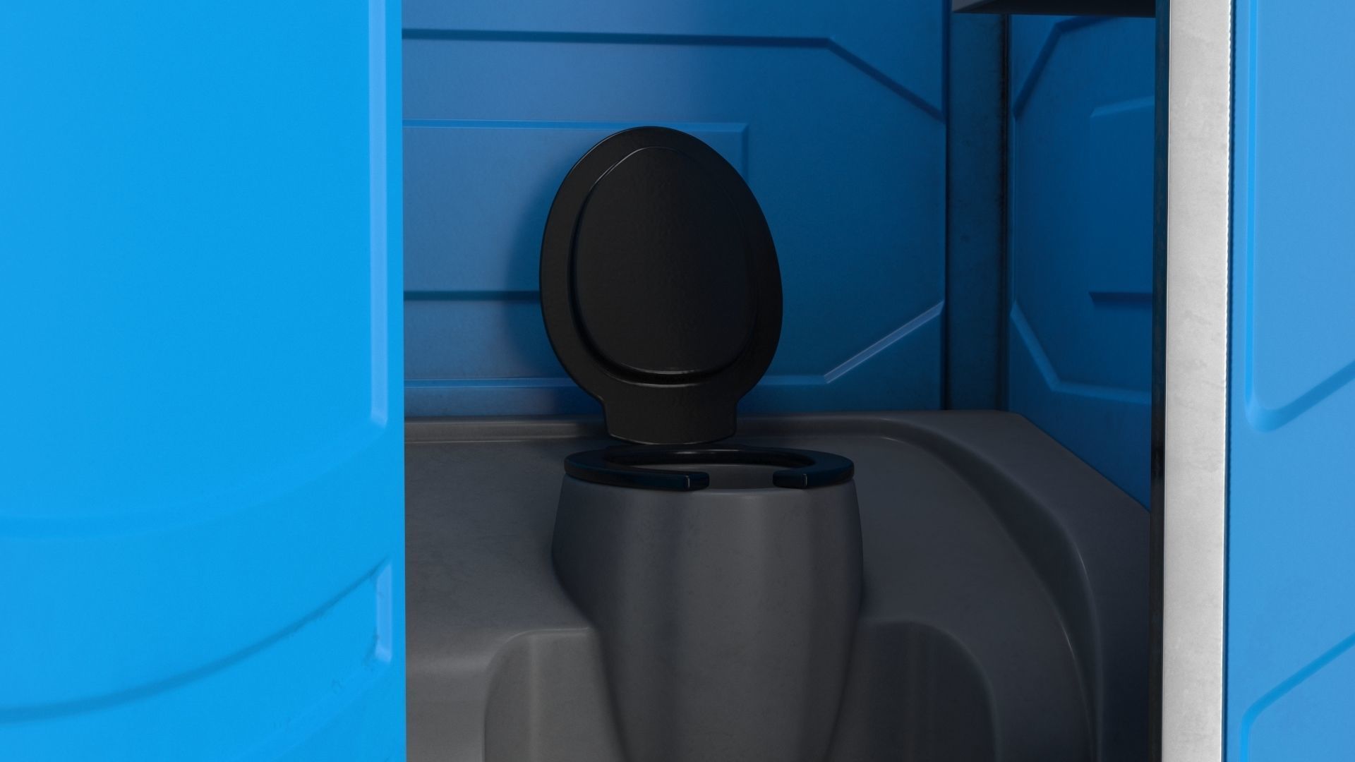 Portable Restroom Low-poly 3D model_18