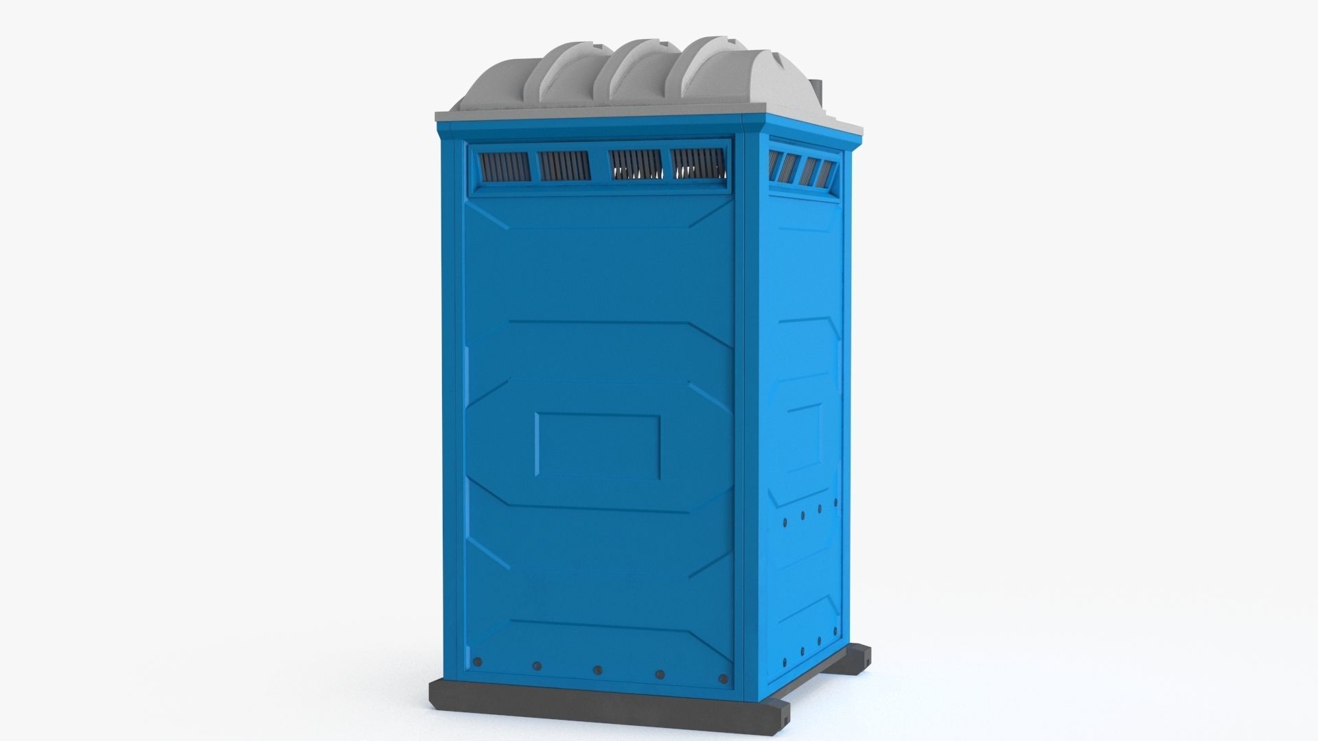Portable Restroom Low-poly 3D model_11