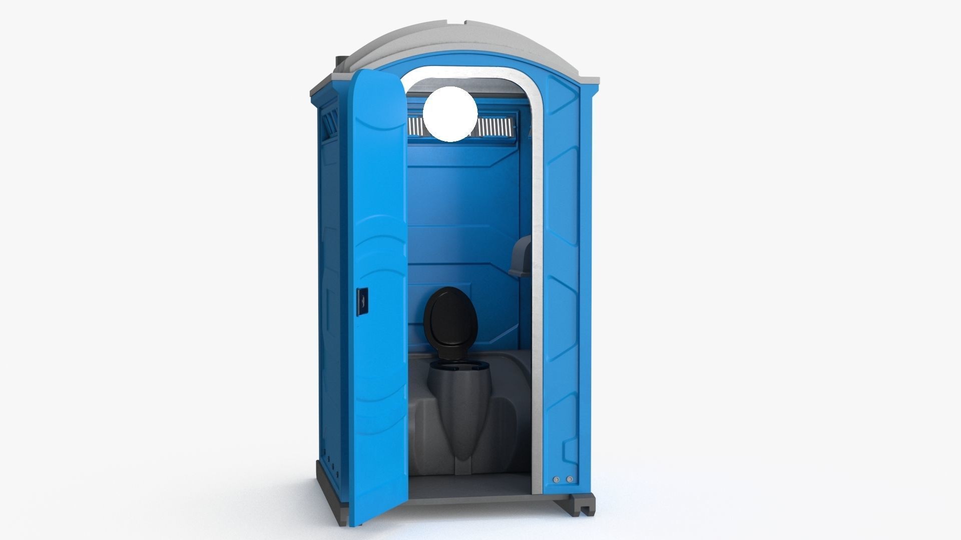 Portable Restroom Low-poly 3D model_17