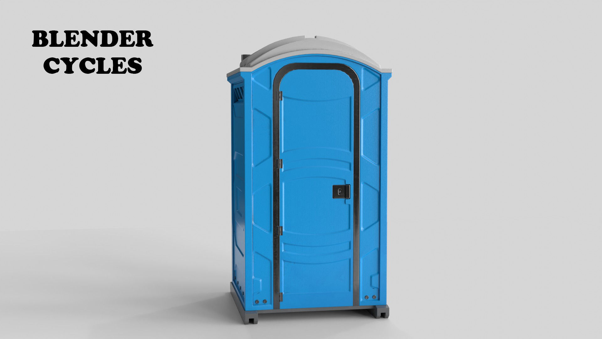 Portable Restroom Low-poly 3D model_25