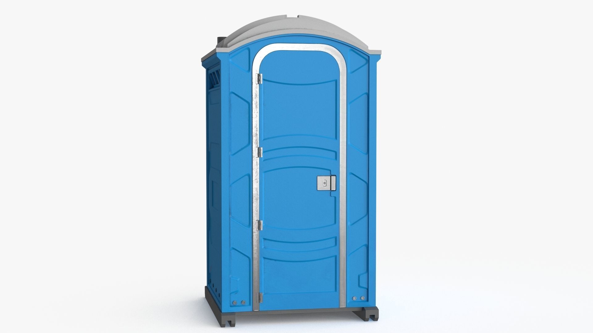 Portable Restroom Low-poly 3D model_3