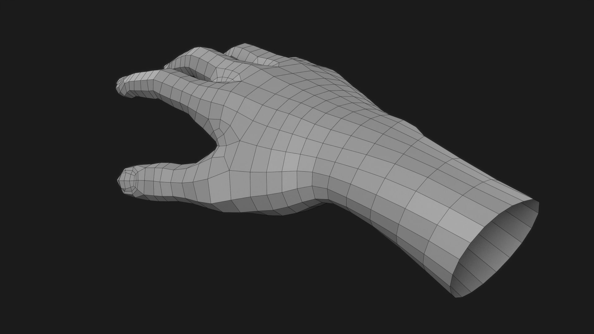 Realistic Man Hand 3D model_15