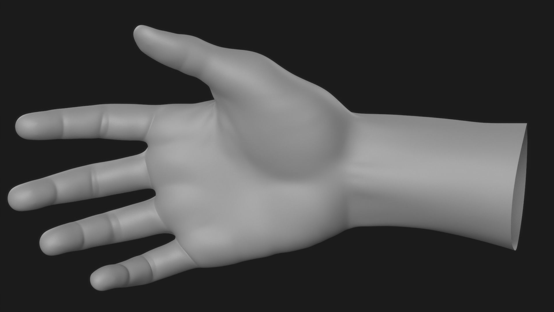 Realistic Man Hand 3D model_18