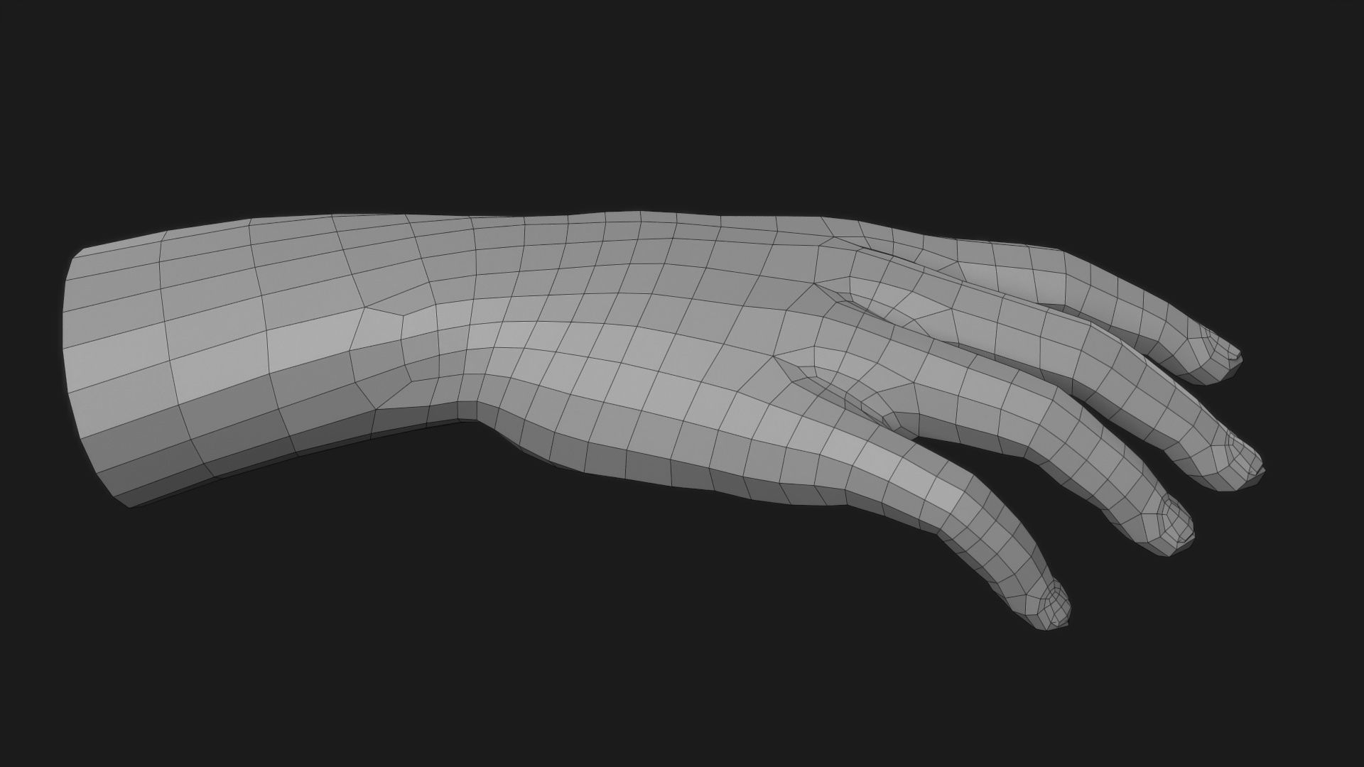 Realistic Man Hand 3D model_13