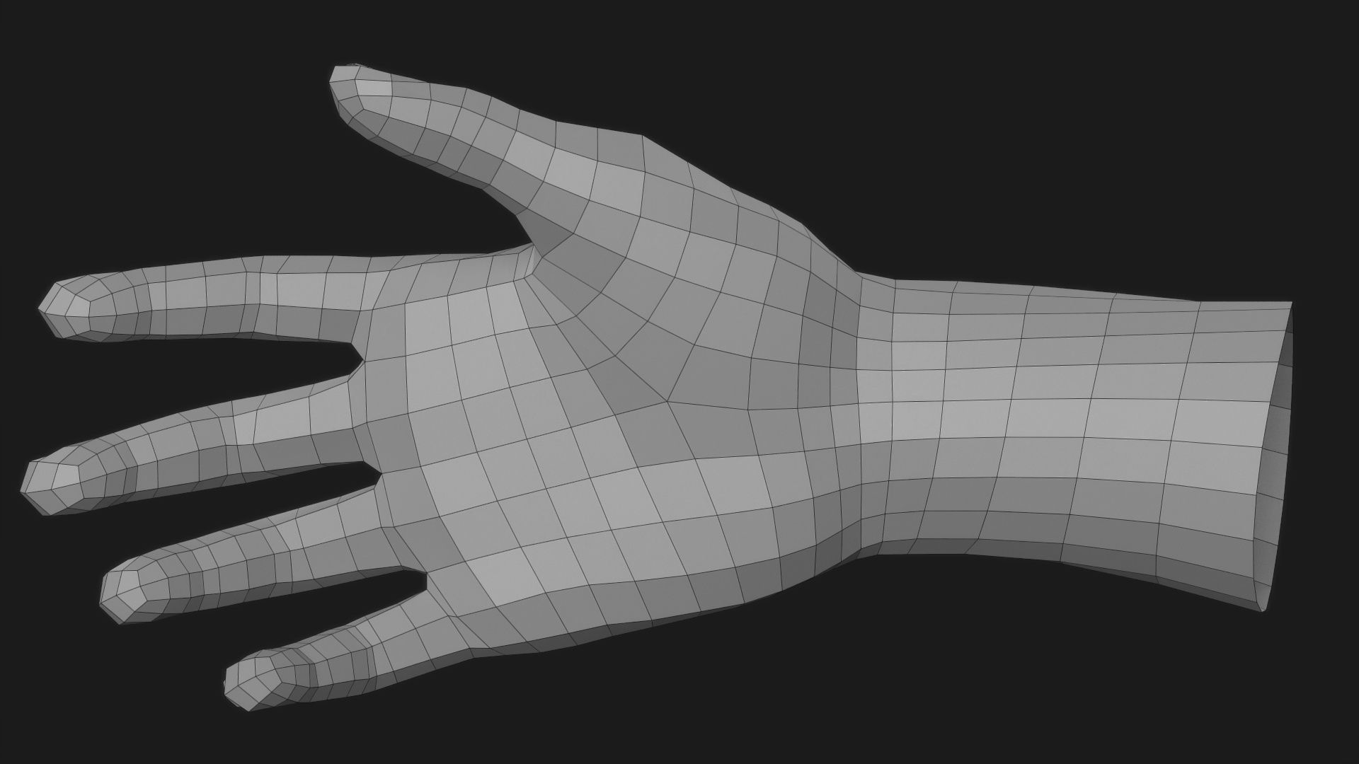 Realistic Man Hand 3D model_23