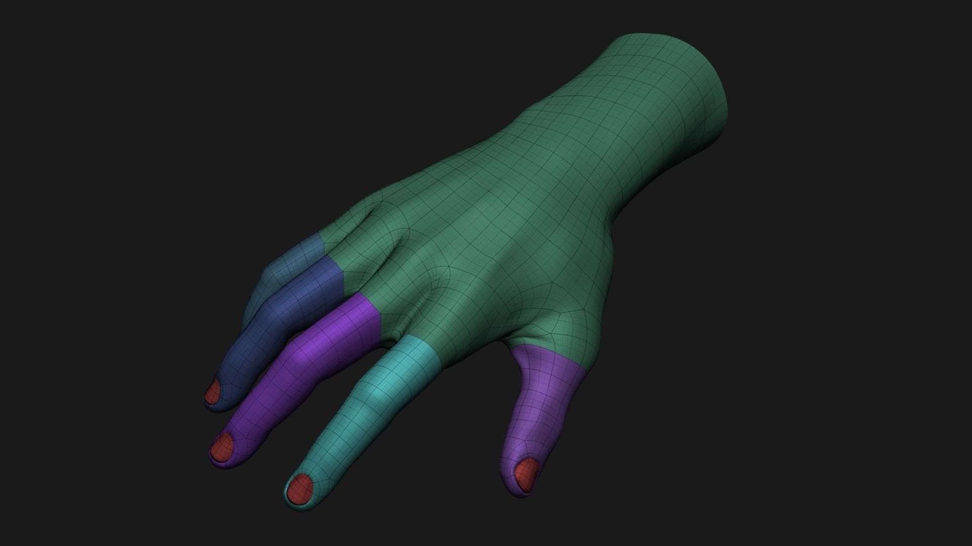 Realistic Man Hand 3D model_26