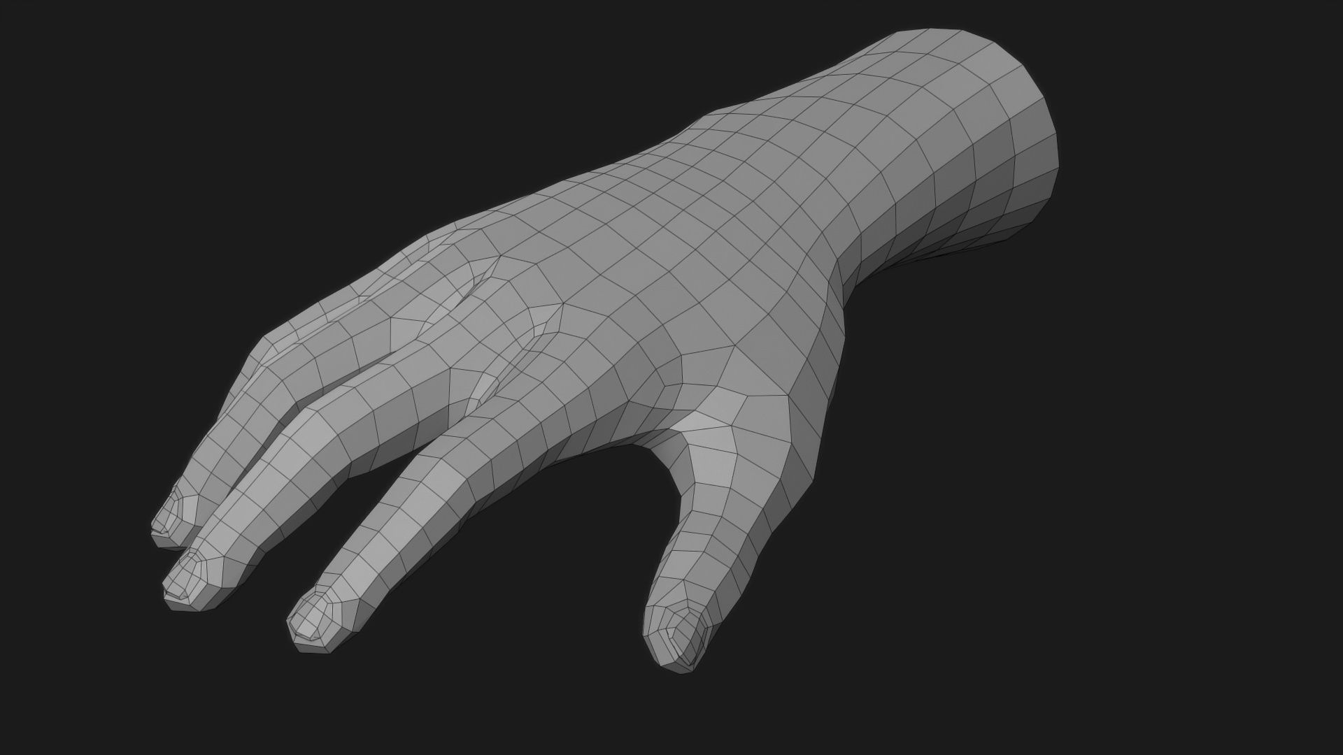 Realistic Man Hand 3D model_10