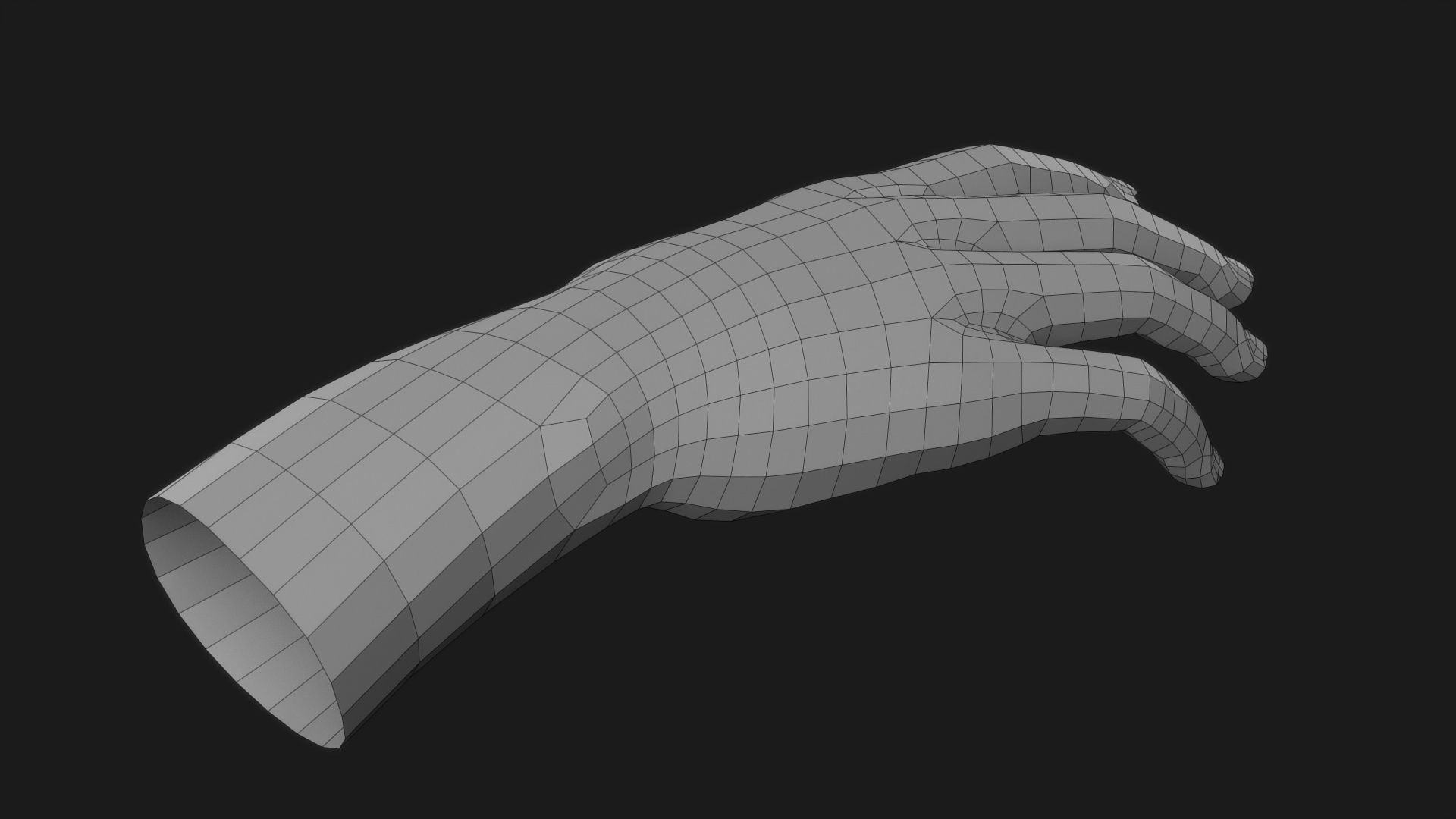 Realistic Man Hand 3D model_14