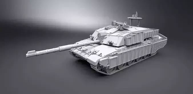 Fv4034 Challenger 2 Scale model 3D print model