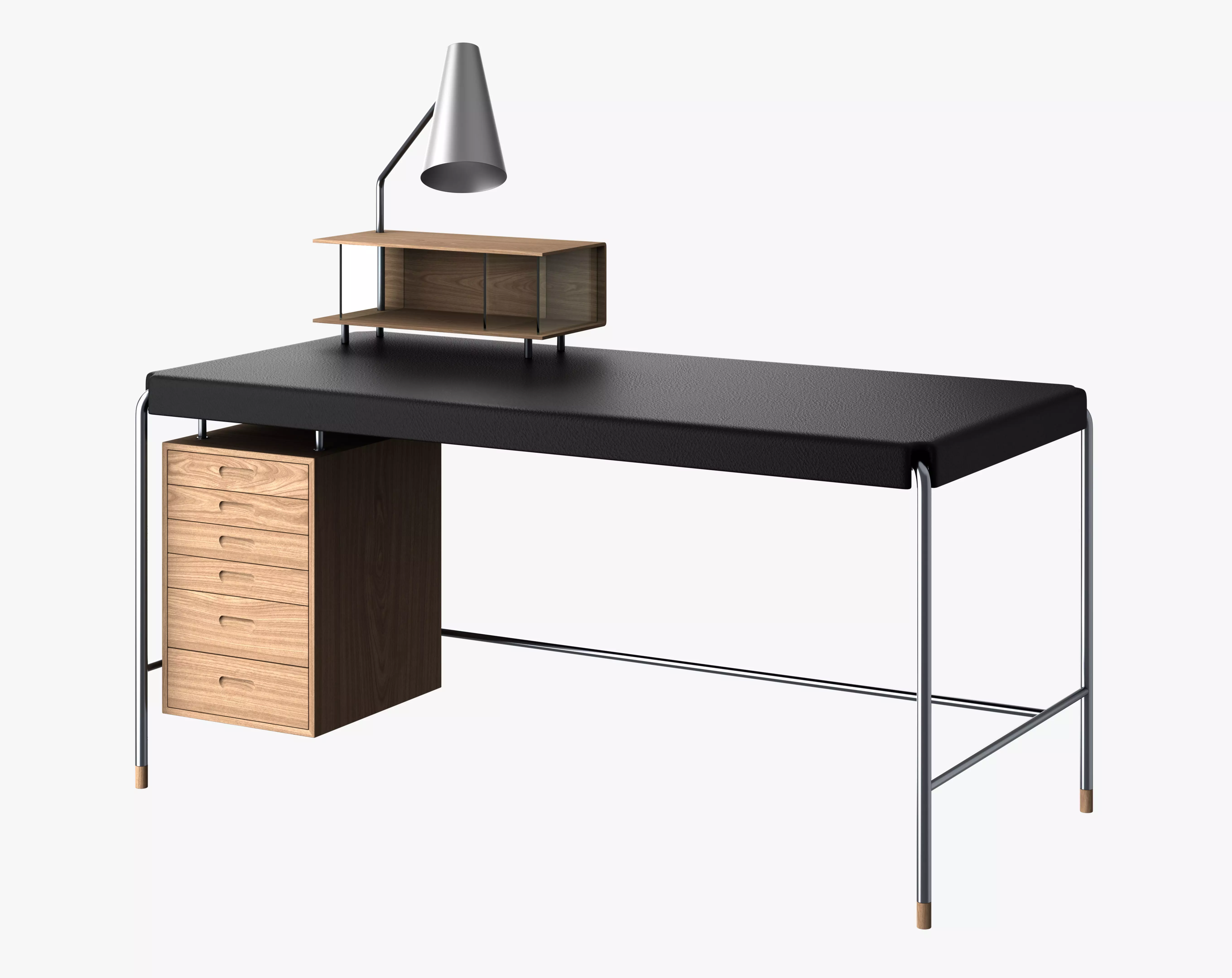 AJ52 Society Table with Lamp Module 3D model_0