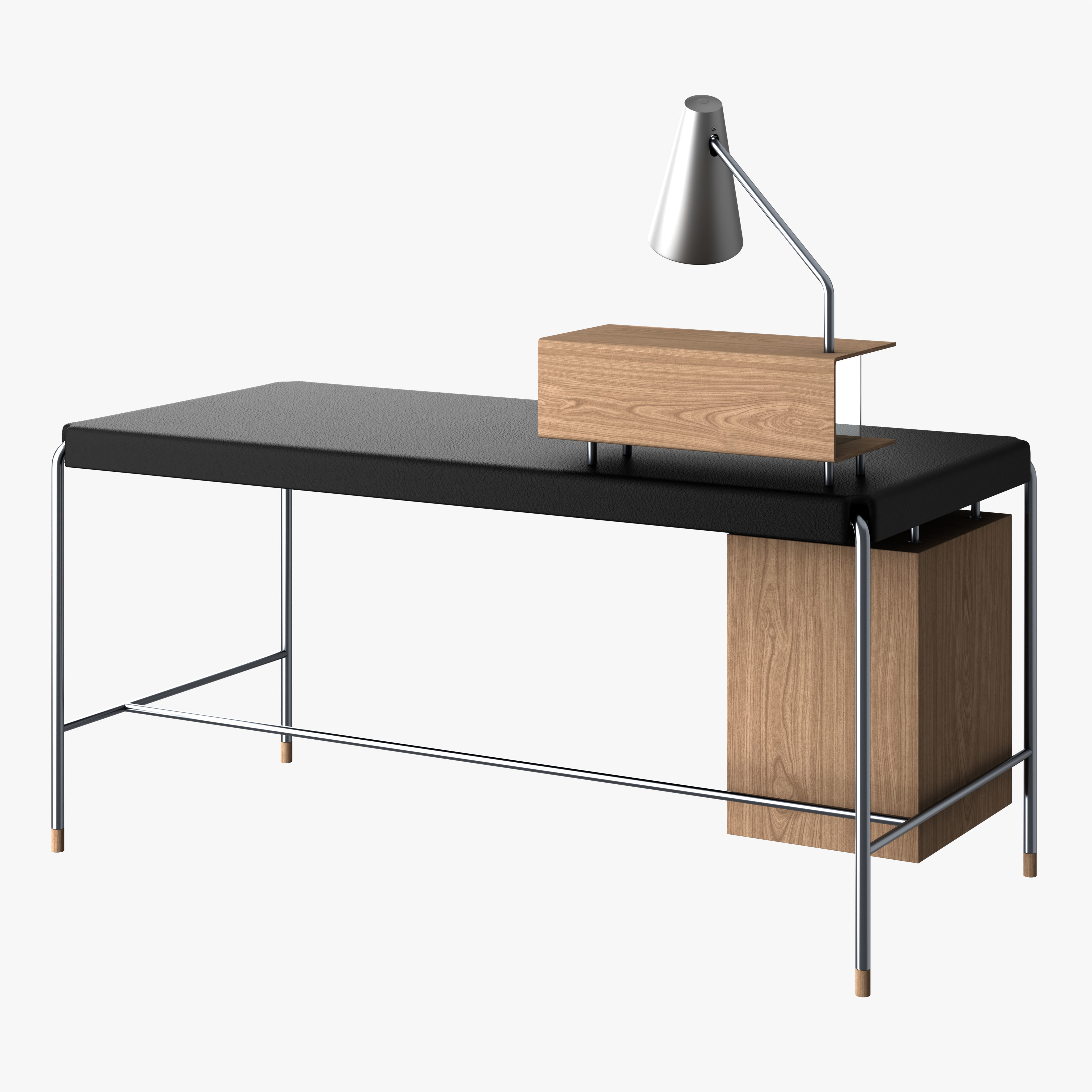 AJ52 Society Table with Lamp Module 3D model_3