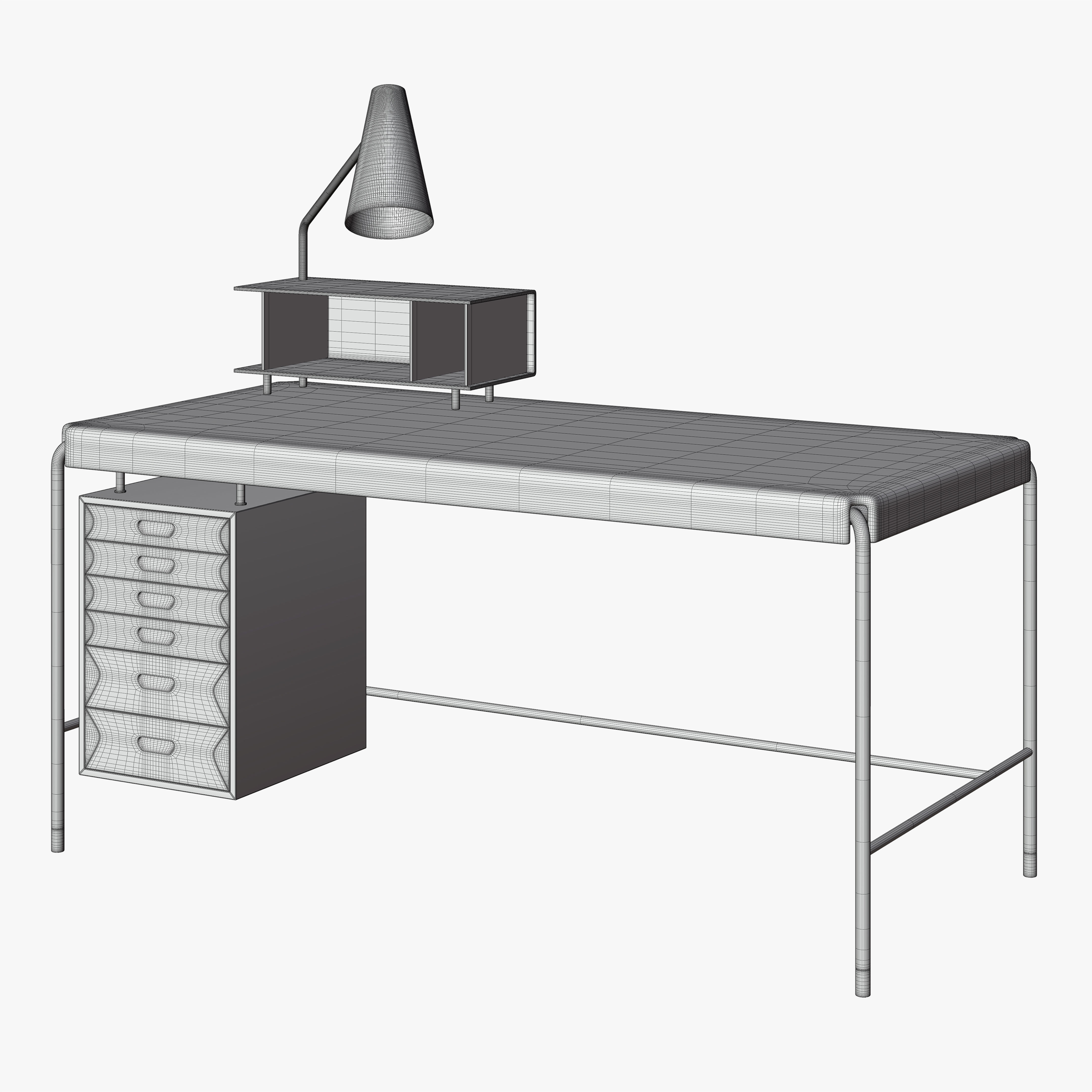 AJ52 Society Table with Lamp Module 3D model_9