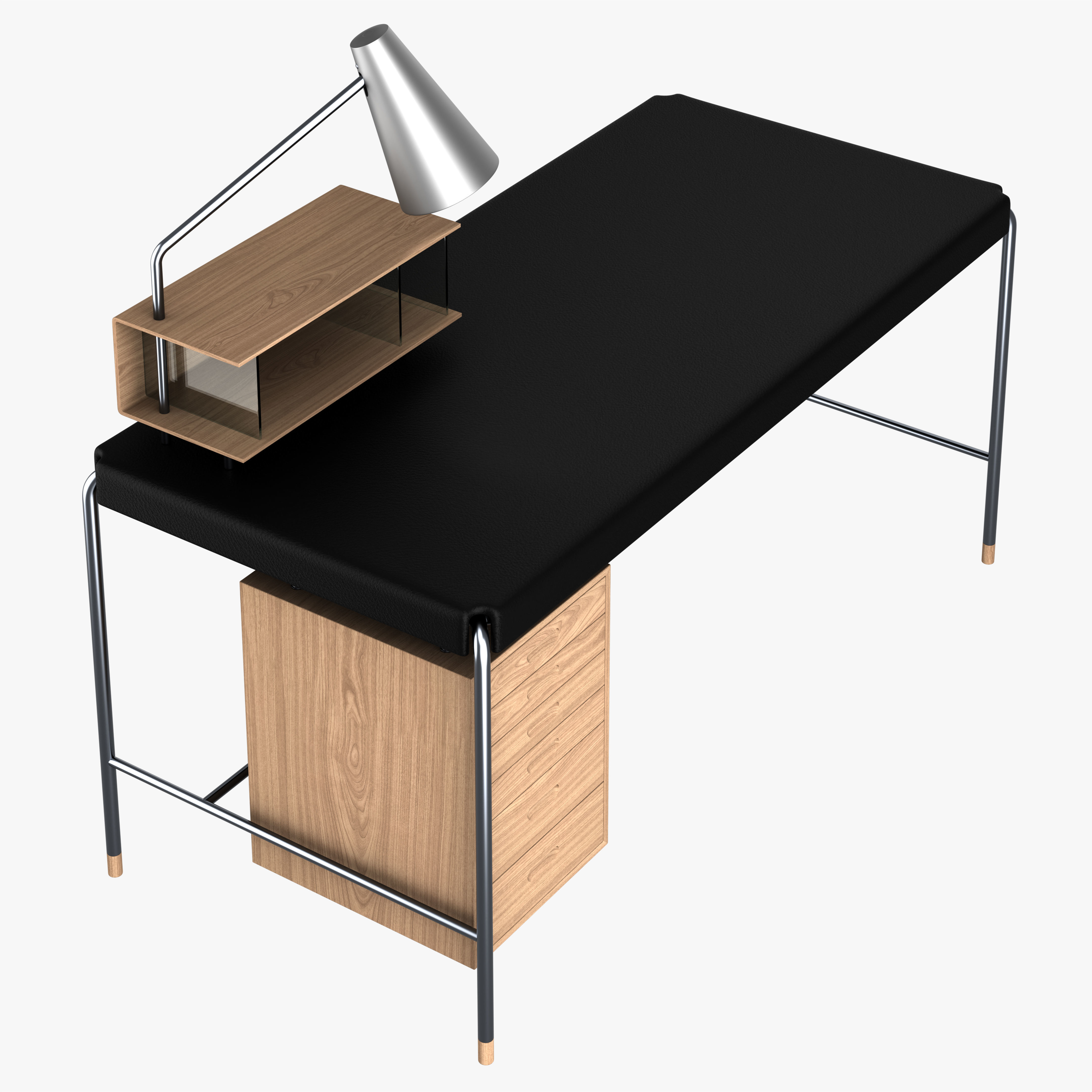 AJ52 Society Table with Lamp Module 3D model_5