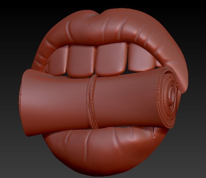 DOLLARS IN THE TEETH 3D PRINT MODEL 3D print model_10