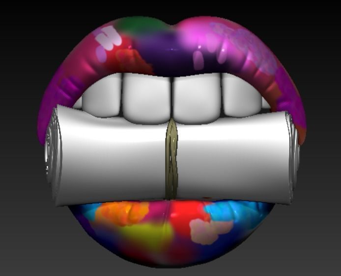 DOLLARS IN THE TEETH 3D PRINT MODEL 3D print model_5