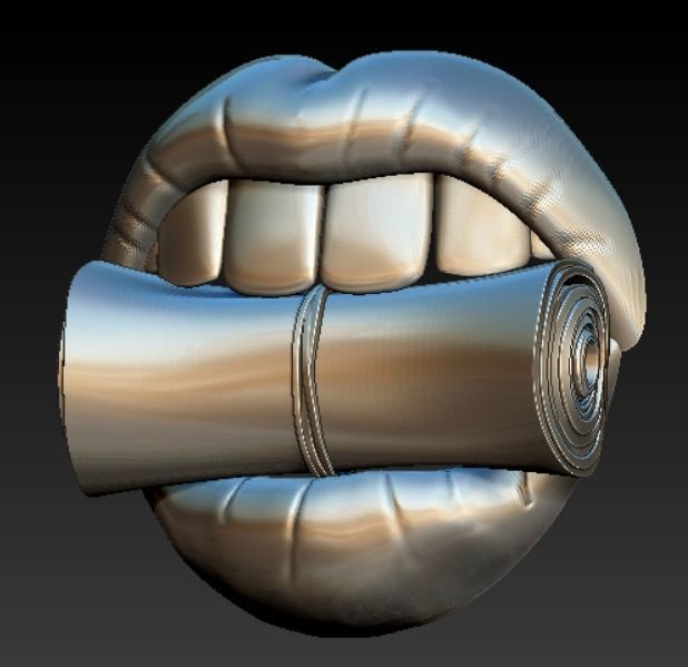 DOLLARS IN THE TEETH 3D PRINT MODEL 3D print model_16