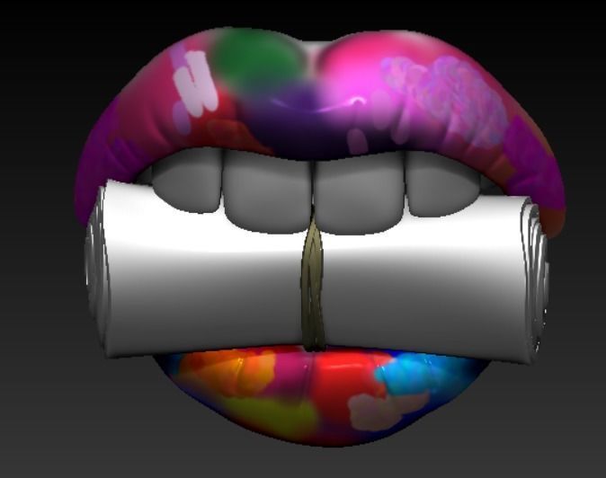 DOLLARS IN THE TEETH 3D PRINT MODEL 3D print model_8