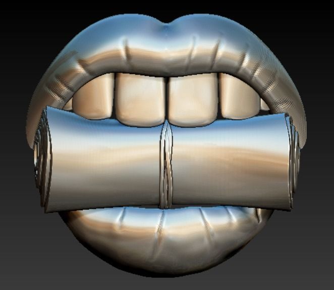 DOLLARS IN THE TEETH 3D PRINT MODEL 3D print model_15