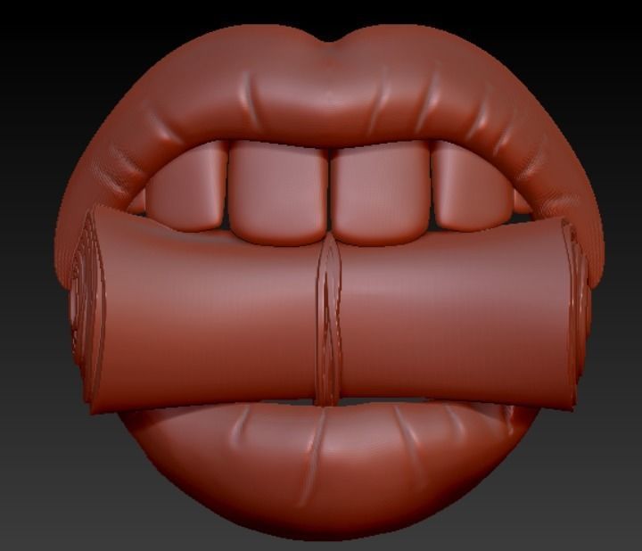 DOLLARS IN THE TEETH 3D PRINT MODEL 3D print model_9