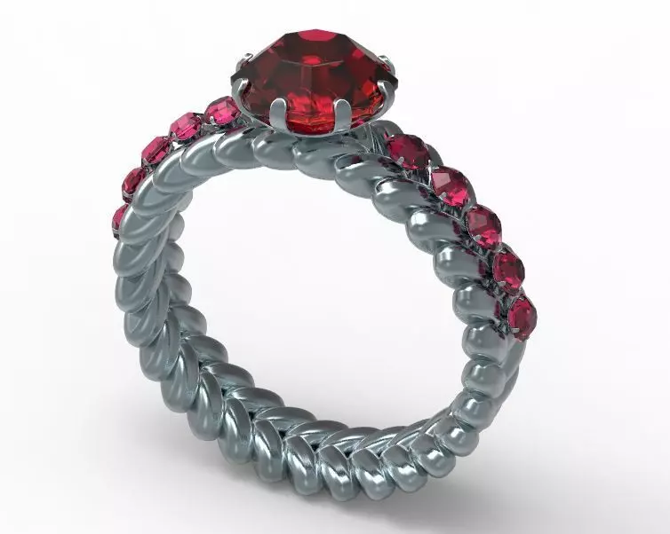 Finger Ring-08 3D print model
