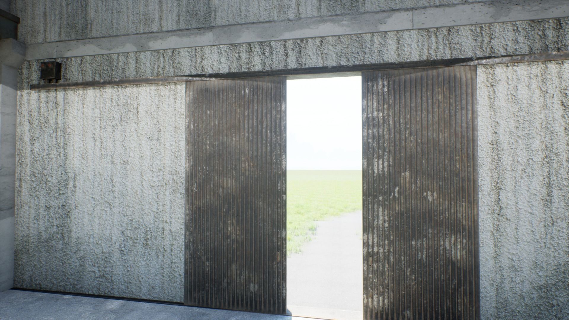 Old Warehouse Low-poly 3D model_3