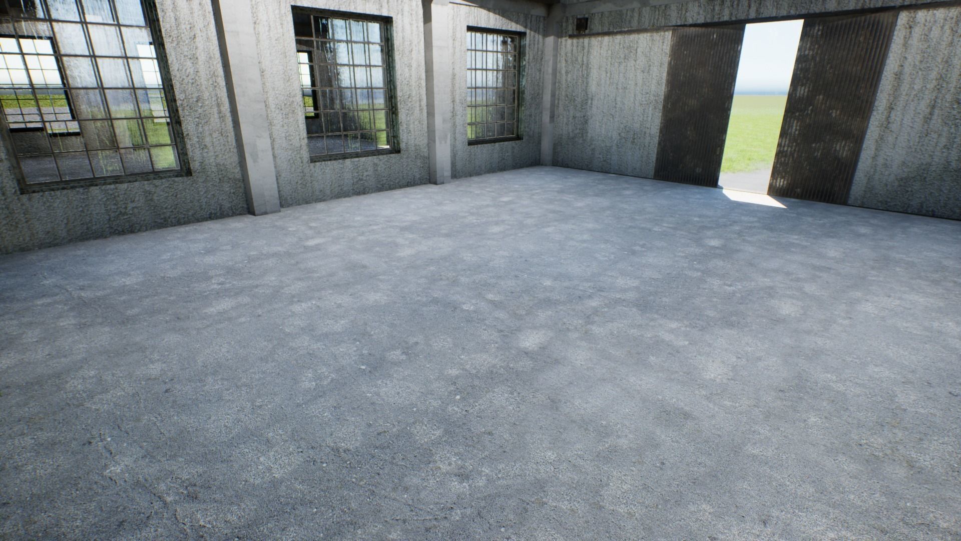 Old Warehouse Low-poly 3D model_7