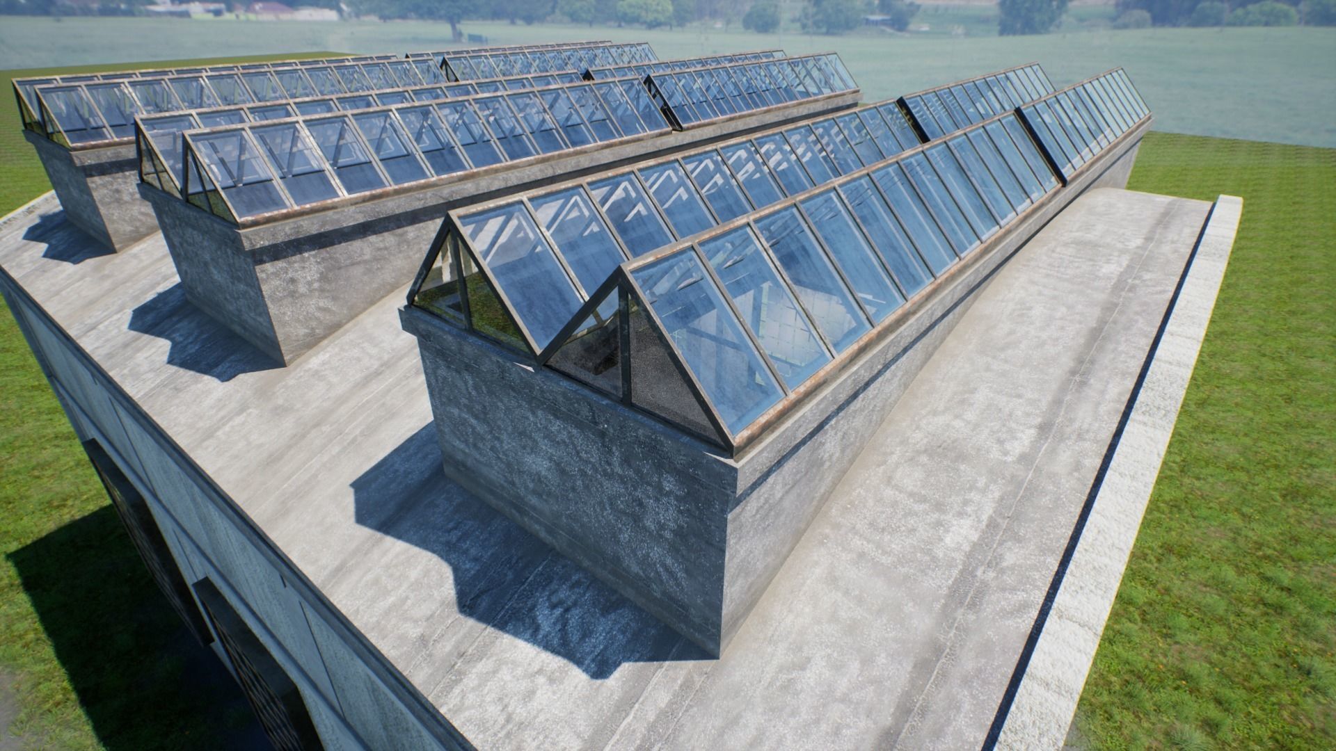 Old Warehouse Low-poly 3D model_8