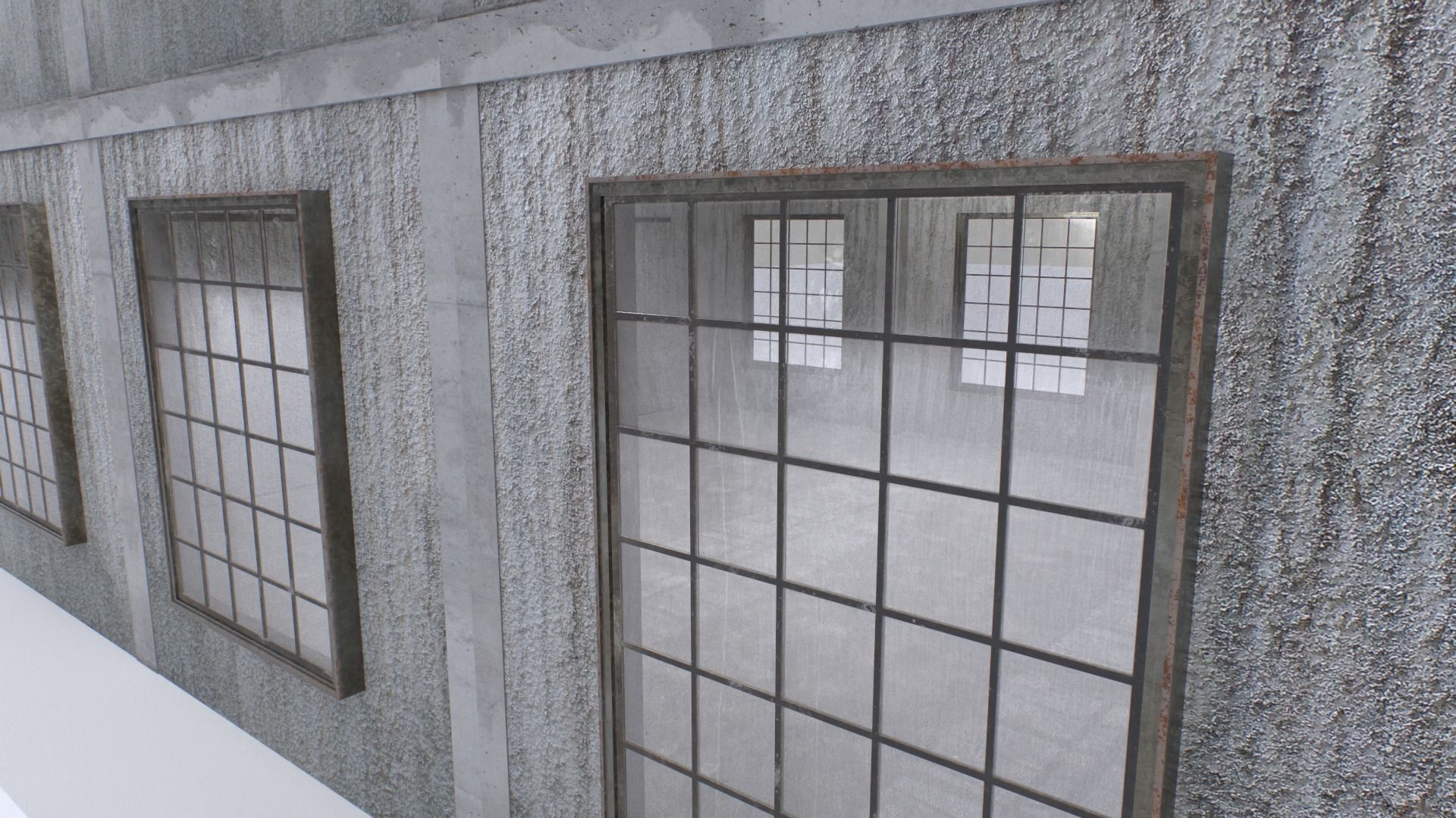 Old Warehouse Low-poly 3D model_14