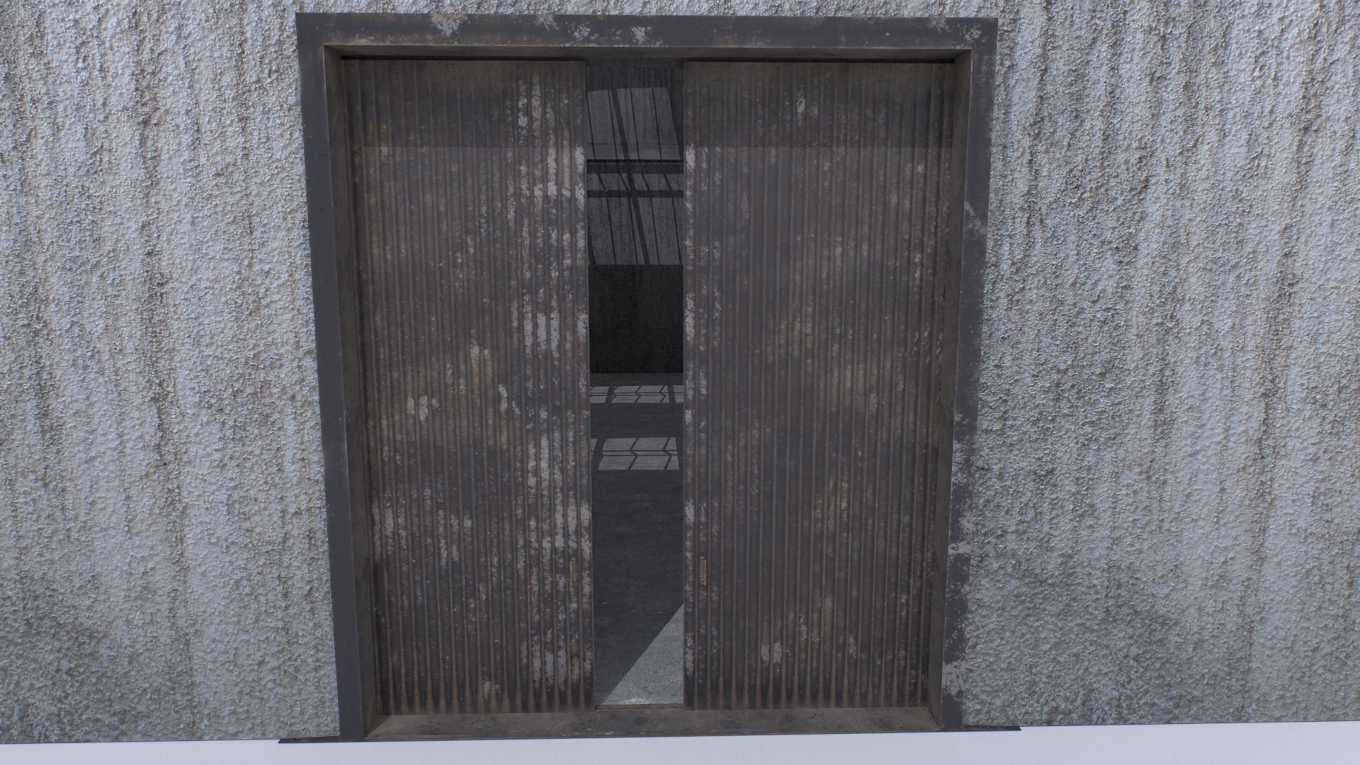 Old Warehouse Low-poly 3D model_12