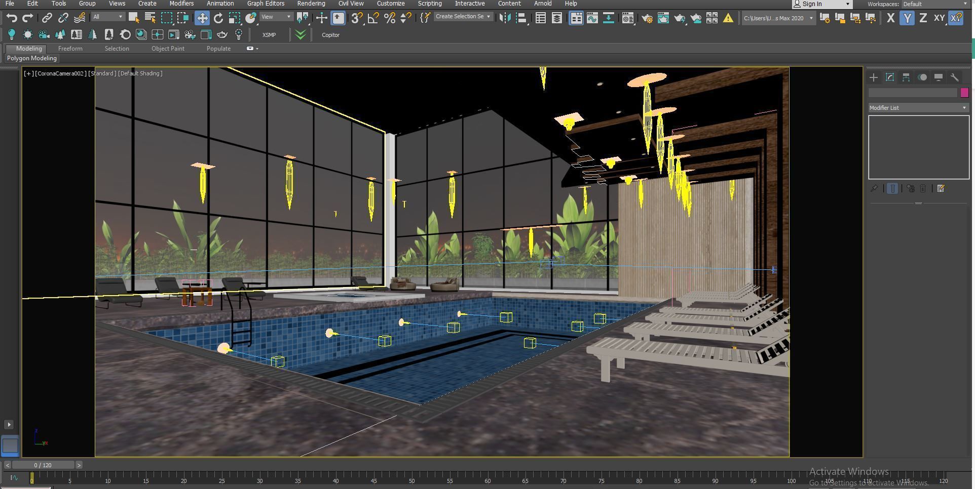 Hyper realistic indoor swimming pool 3d model 3D model_3
