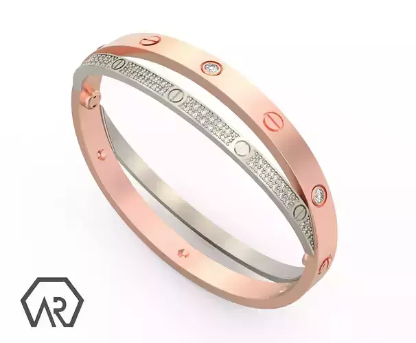 Woman Bracelet 3D print model D34
